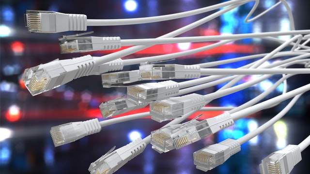 A collection of network cables, that connect devices to the LAN