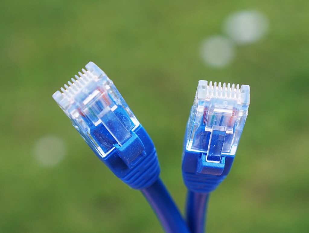 2 ethernet cables